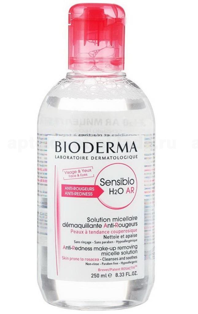 Bioderma sensibio H2O AR мицеллярная вода мягкое очищение и демакияж 250мл
