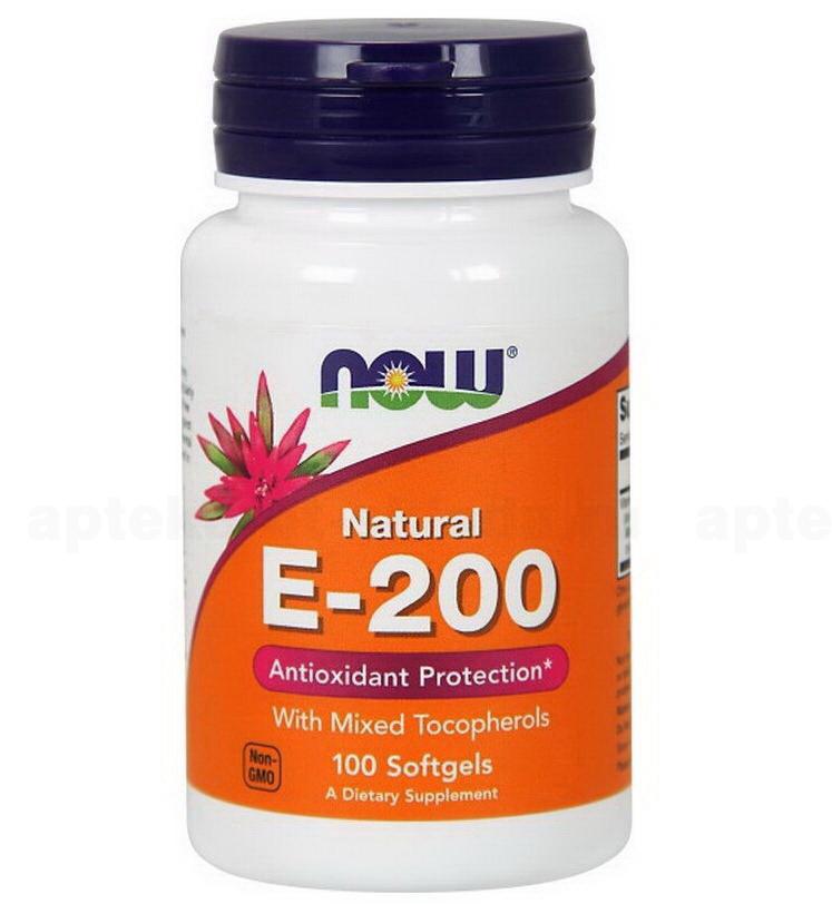 NOW Vitamin E натуральный витамин Е капс 600мг N 100
