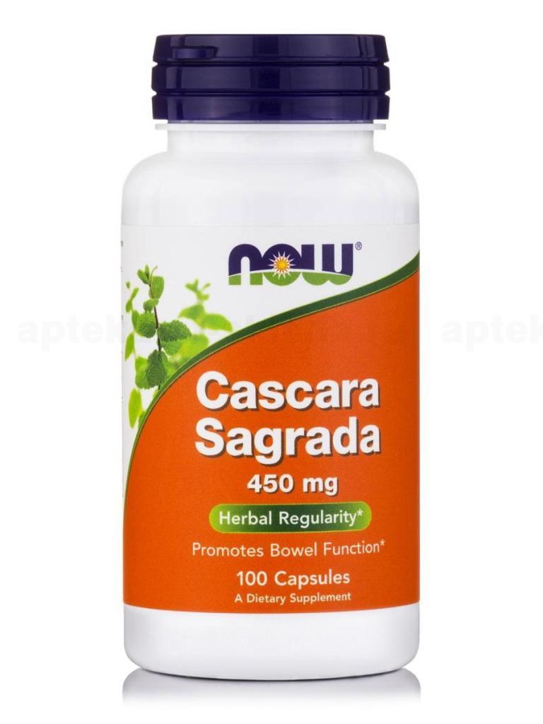 NOW Cascara Sagrada 400мг каскара саграда капс 556мг N 100