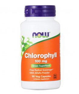 NOW Chlorophyll хлорофилл 100мг капс 444.253мг N 90