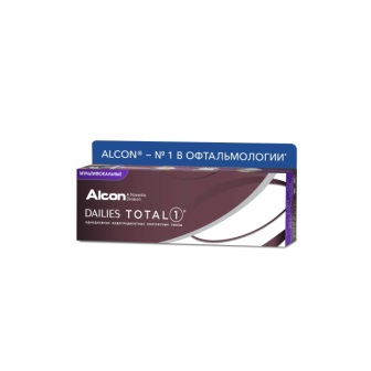 Alcon Dailies Total 1 однодневные контактные линзы D 14.1/R 8.5/ -2.00 N 30