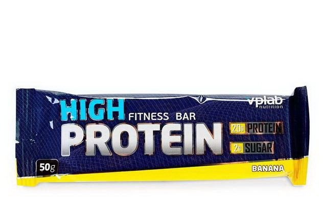 High Protein Fitness Bar батончик протеиновый 50г вкус банана N 1