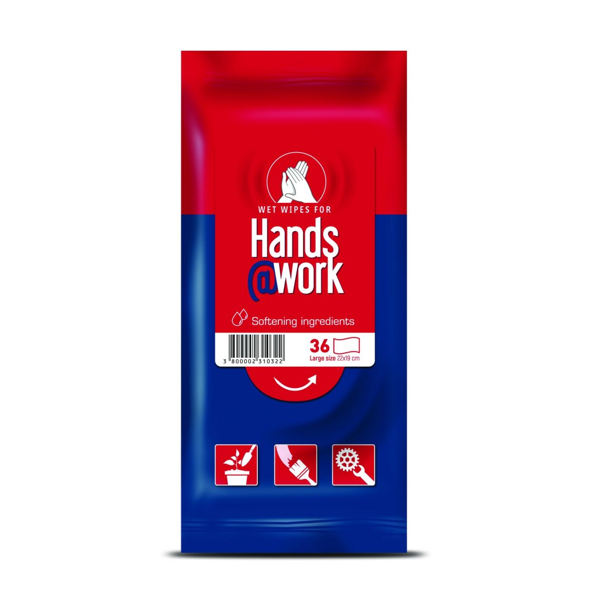 Hands work салфетки для очищения рук от грязи/машин масла/краски/клея N 36