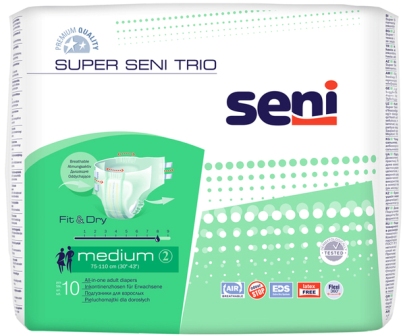 Подгузники для взрослых Super Seni Trio medium 75-110см N 10