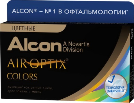 Alcon Air Optix Colors 30тидневные контактные линзы D 14.2/R 8.6/ -2.25 Green N 2