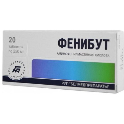 Фенибут Белмедпрепараты тб 250 мг N 20