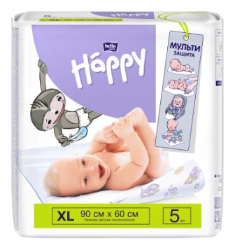 Пеленка гигиеническая для детей Хеппи Софт 60X90 N 5