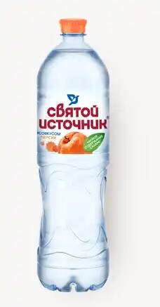 Святой источник вода негазированная со вкусом персика 1,5л