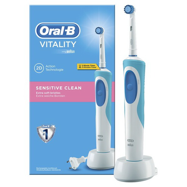 Oral-b Professional зубная щетка электрическая для чувствительных десен sensitive mode мягкой/средней жесткости тип 3765/3757