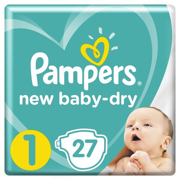 Подгузники Pampers New Baby Dry (размер 1) 2-5кг N 27