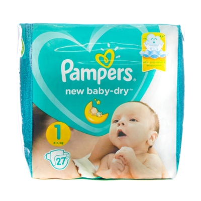 Подгузники Pampers New Baby Dry (р-р 1) 2-5кг N 27