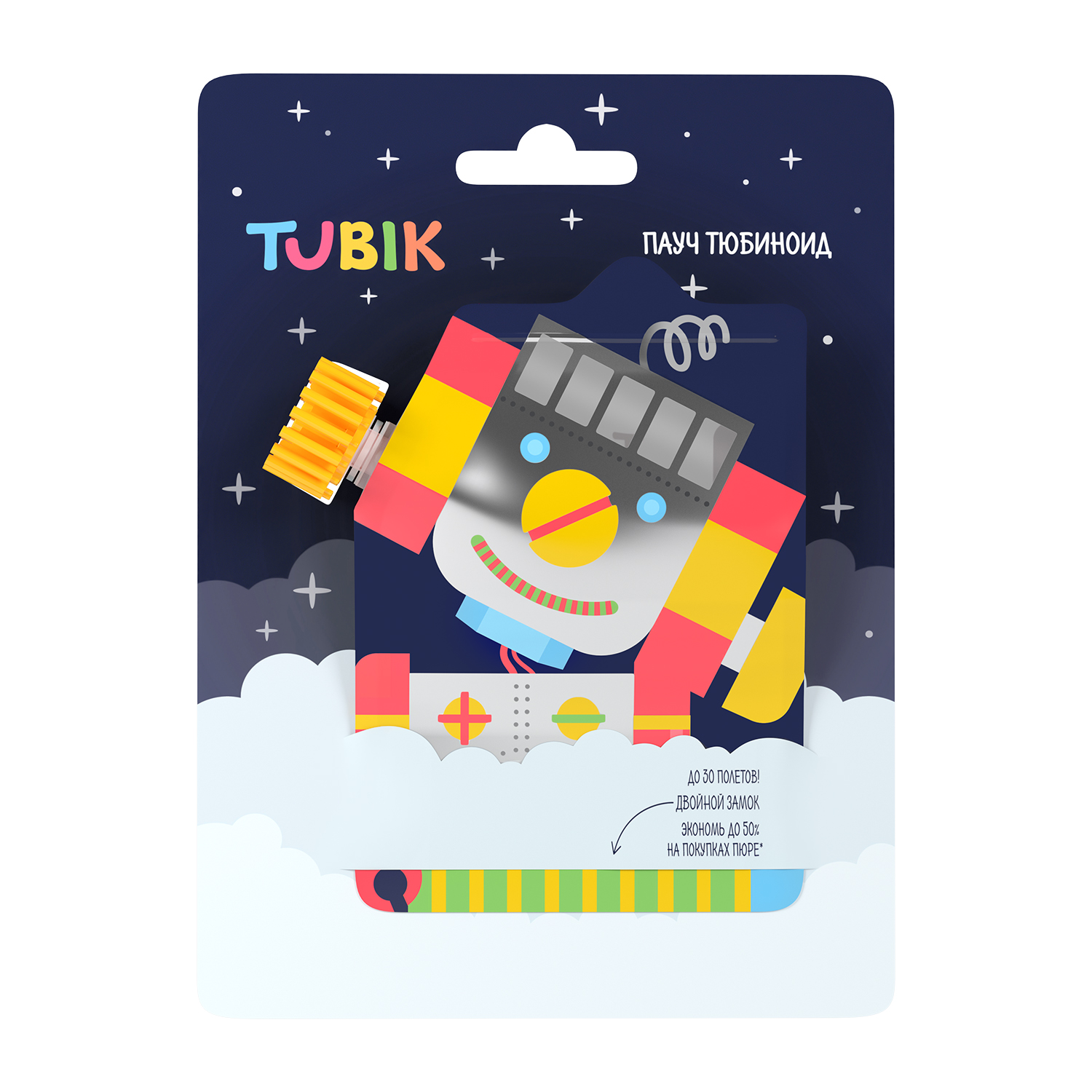 TUBIK Пауч Тюбиноид TUBIK мягкий контейнер для прикорма 200мл /13693/