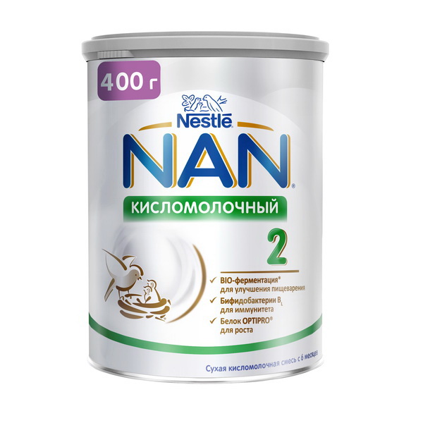 NAN-2 кисломолочная смесь сухая с 6мес 400г