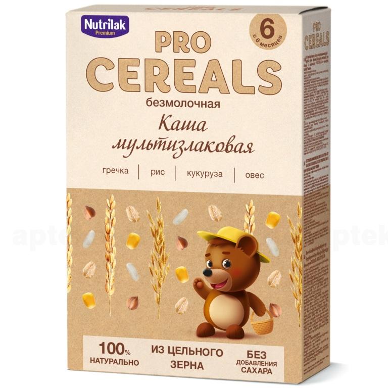 Pro Cereals Nutrilak premium каша сухая безмолочная мультизлаковая 6+200 г