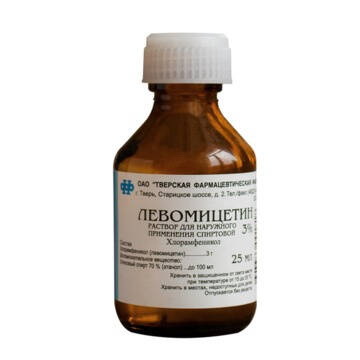 Левомицетин р-р спирт 1% фл 25мл