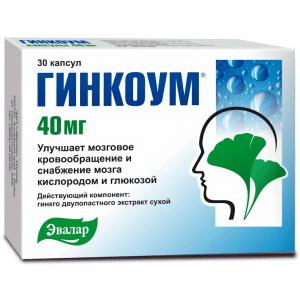 Гинкоум капс 40 мг N 30