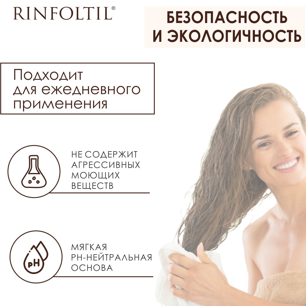 Ринфолтил шампунь активация естественного роста волос с кофеином для слабленных волос 200мл