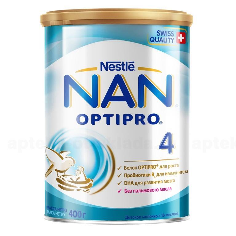 NAN-4 смесь сухая молочная 14+ 400г