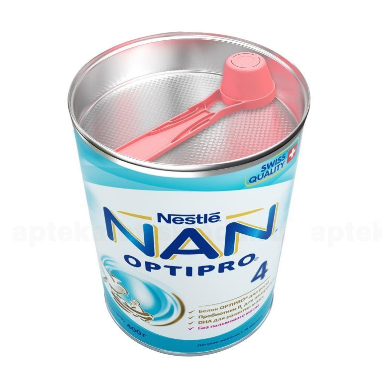 NAN-4 смесь сухая молочная 14+ 400г