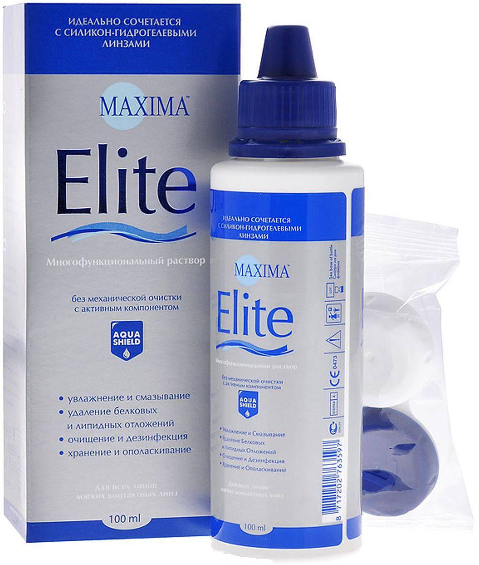 Maxima Elite многофункциональный раствор для контактных линз 100мл