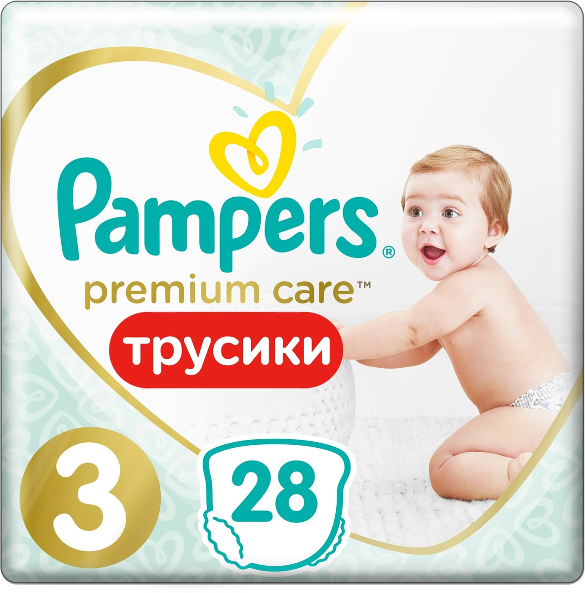 Подгузники-трусики Pampers Premium Care Pants 6-11кг (размер 3) N 28