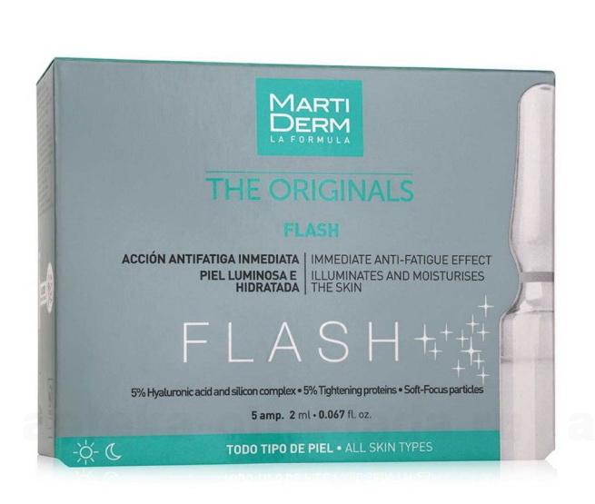 MartiDerm Originals Flash сыворотка-уход ампульная 2мл для коррекции признаков усталости кожи N 5