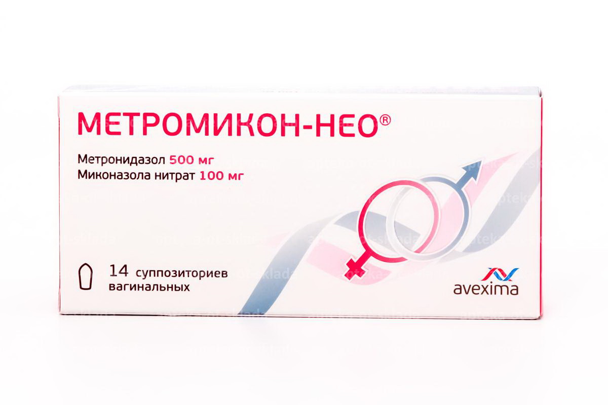 Метромикон-Нео суппозитории вагинальные  N 14