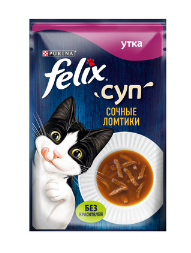 Корм для кошек Felix soup суп 48 г пауч утка