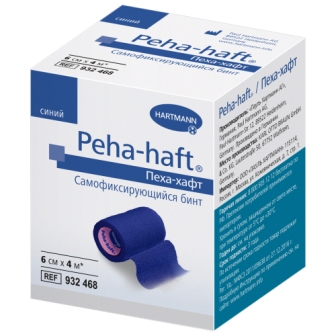 Hartmann Peha-haft самофиксирующийся бинт 6смх4м синий