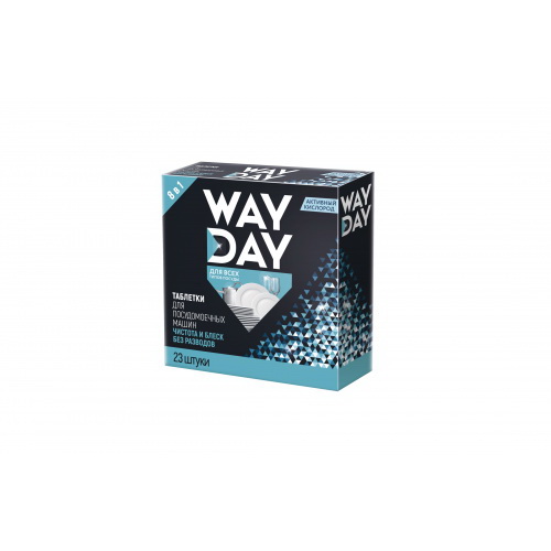 WayDay таблетки для посудомоечных машин чистота и блеск без разводов 10в1 N 23
