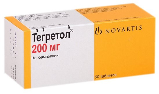 Тегретол ЦР тб 200 мг N 50