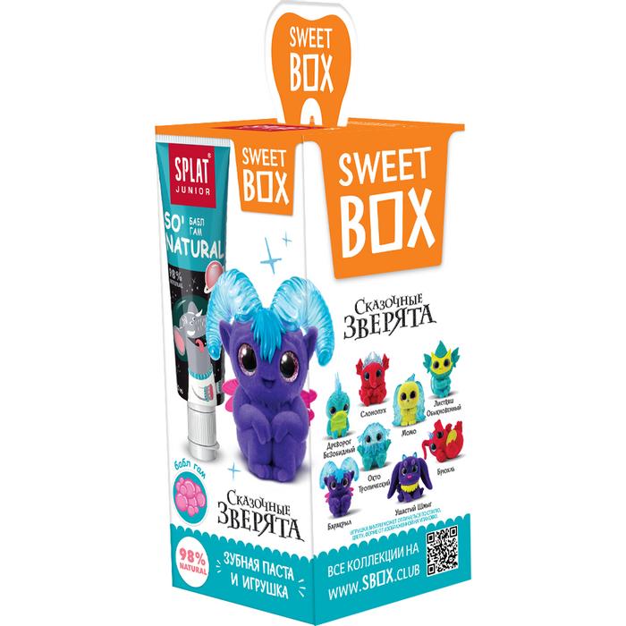 Сплат junior биоактивная зубная паста бабл гам 6-11лет 20мл + игрушка набор Sweet box