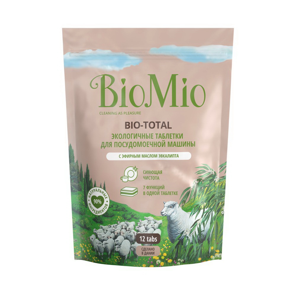 BioMio эко таблетки для посудомоечной машины с эфирным маслом эвкалипта 240 г N 12