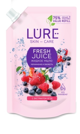 Lure Skin-kare жидкое мыло с экстрактом ягод дой-пак 380 мл