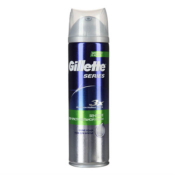 Gillette series пена для бритья для чувствительной кожи 250мл