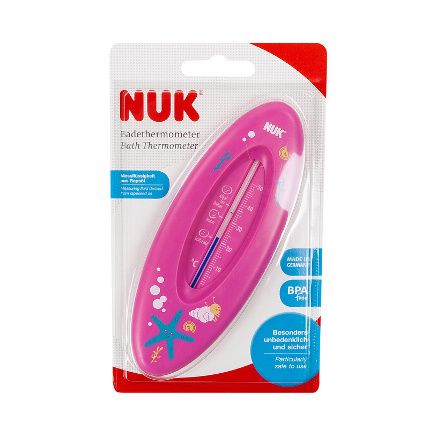 NUK Термометр для ванны OCEAN розовый арт 10256387