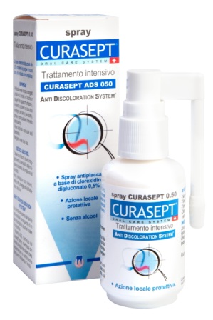 Curasept ads 050 спрей для полости рта хлоргексидин 0,5% 30 мл