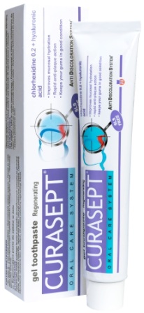 Curasept ads 720 гелевая зубная паста хлоргексидин 0,2% с гиалуроновой кислотой 75 мл