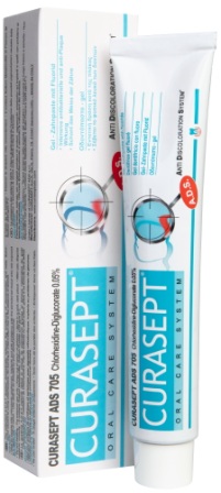 Curasept ads 705 гелевая зубная паста хлоргексидин 0,05% 75 мл