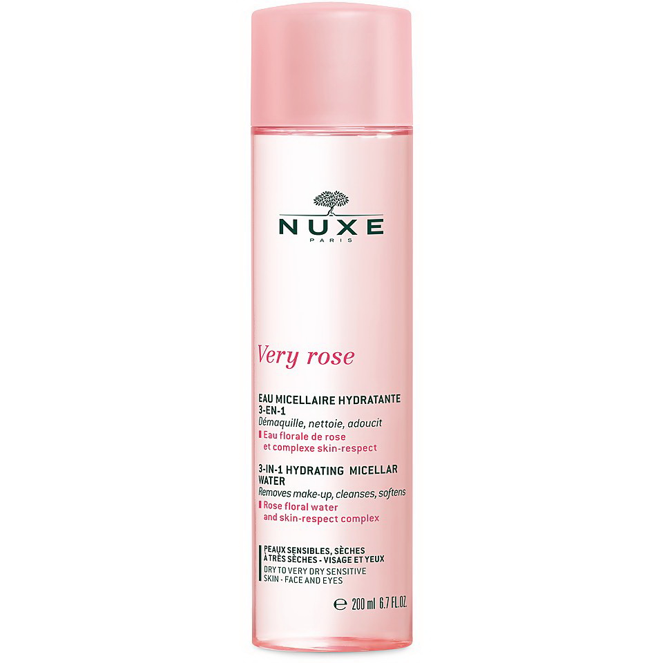 Nuxe увлажняющая мицеллярная вода для лица/глаз 3в1 Very Rose 200 мл