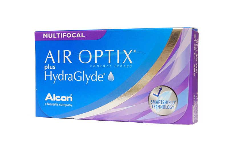 Alcon Air Optix plus HydraGlyde multifocal контактные линзы D14.2/R 8.6/ -1.50 Lo N 3