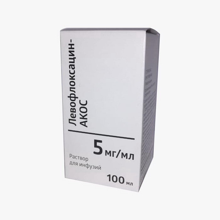 Левофлоксацин-АКОС р-р для инф 5мг/мл 100 мл