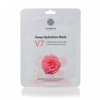 Fabrik Cosmetology тканевая витаминная маска для лица с экстрактом розы V 7 30г