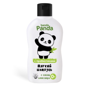 Banda Panda мягкий шампунь с соком алоэ вера 0+месяцев 250мл