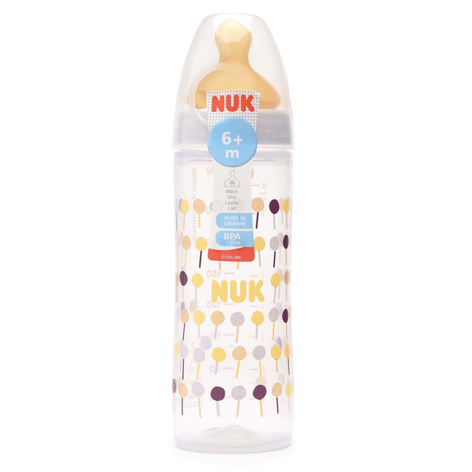 Nuk First Choice бутылочка с латексной соской р.M с 6 мес р 2 250мл