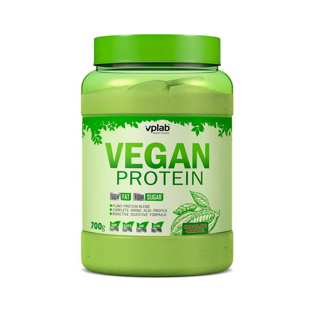 VpLab Vegan Protein веган протеин со вкусом шоколад/карамель 700 г