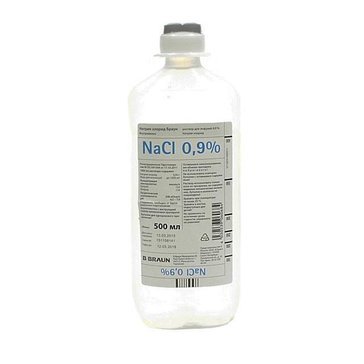 Натрия хлорид 0.9% фл 500мл N 10