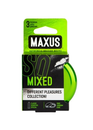 Презервативы Maxus mixed классические ультратонкие точечно-ребристые N 3