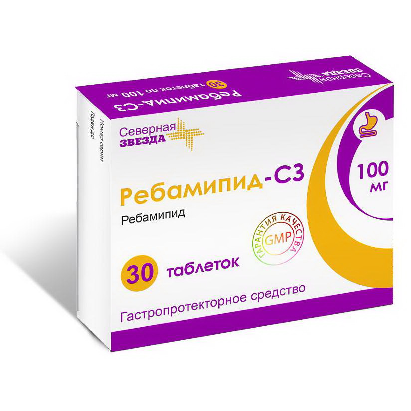 Ребамипид-СЗ таблетки 100мг N 30