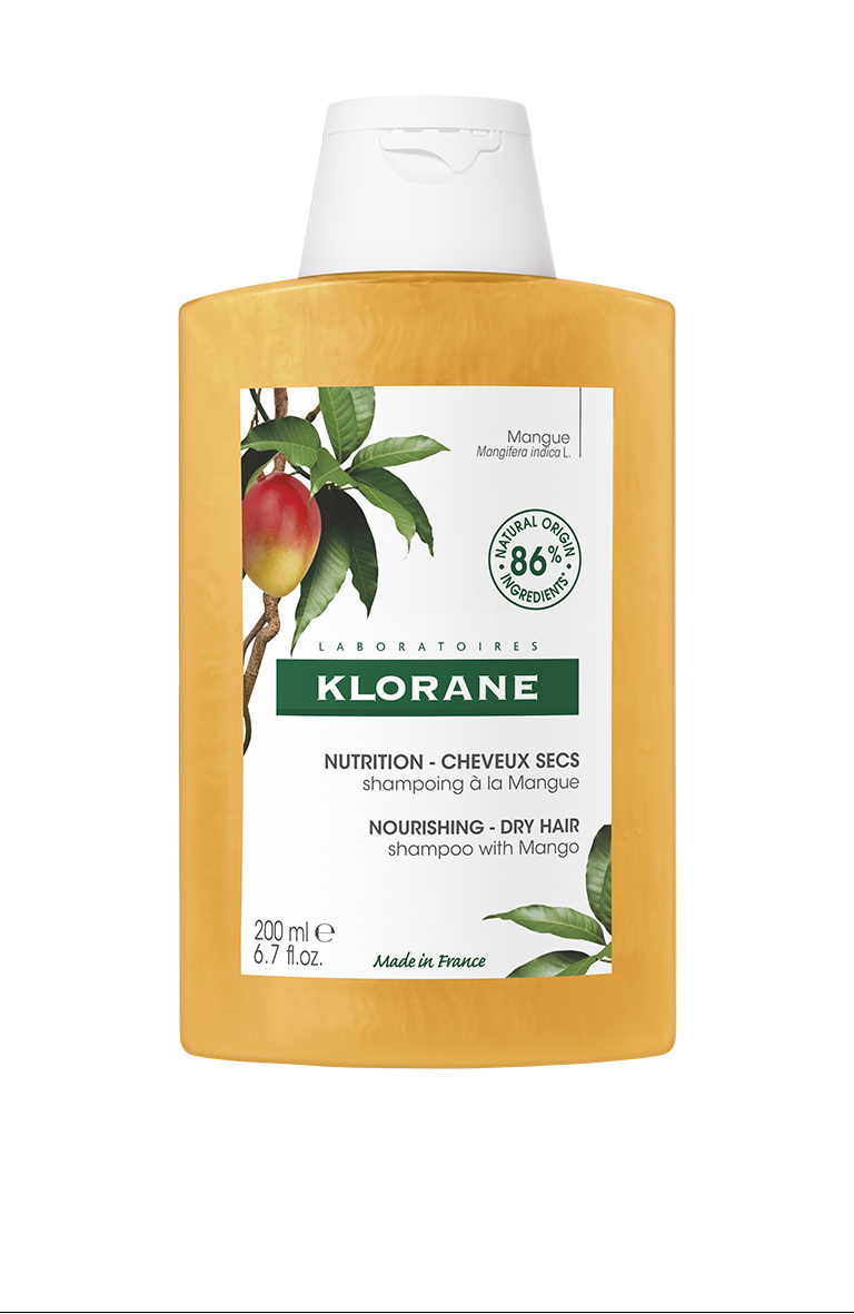 Klorane шампунь с маслом манго 200мл питательно-увлажняющий для сухих волос
